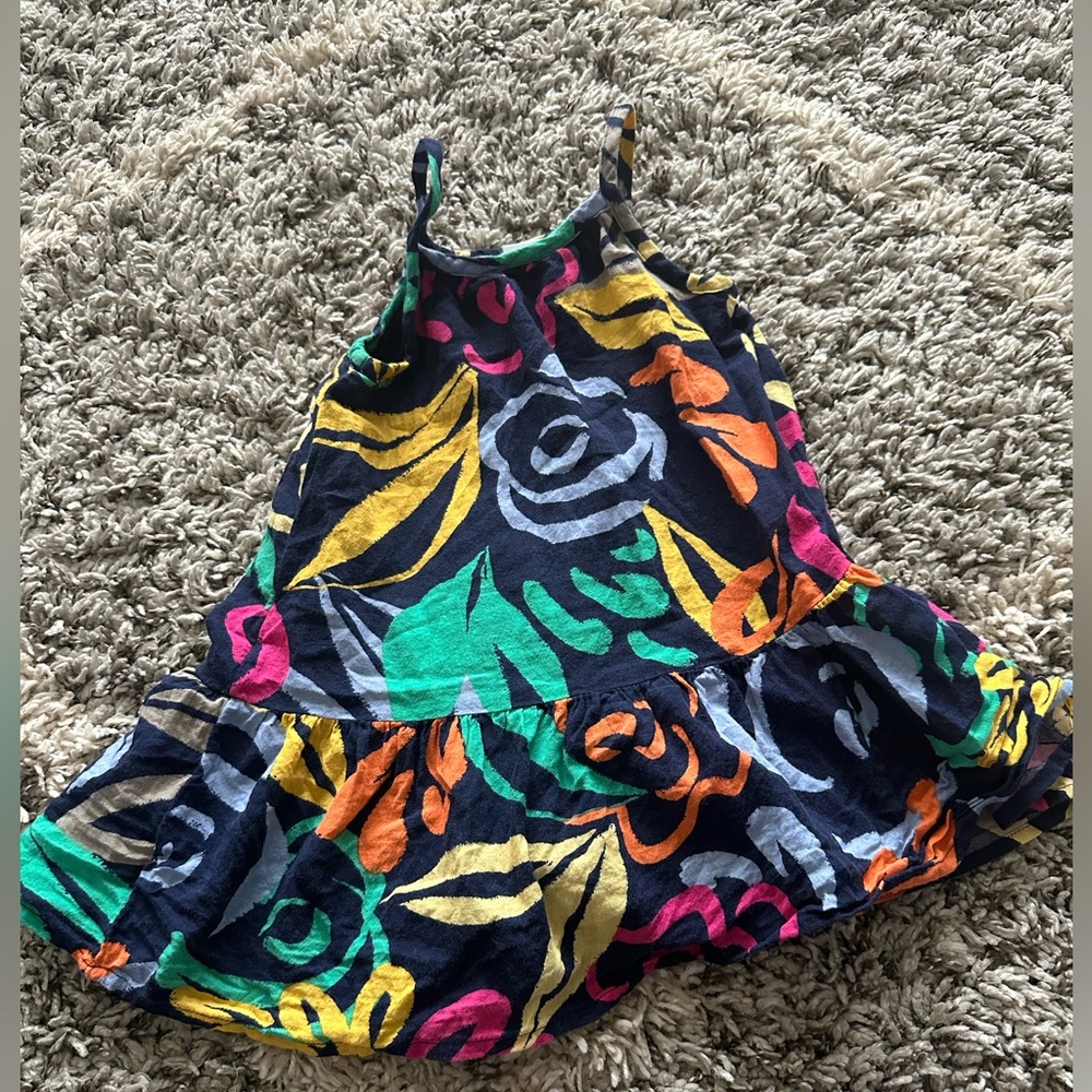 Baby Gap Navy Floral Dress